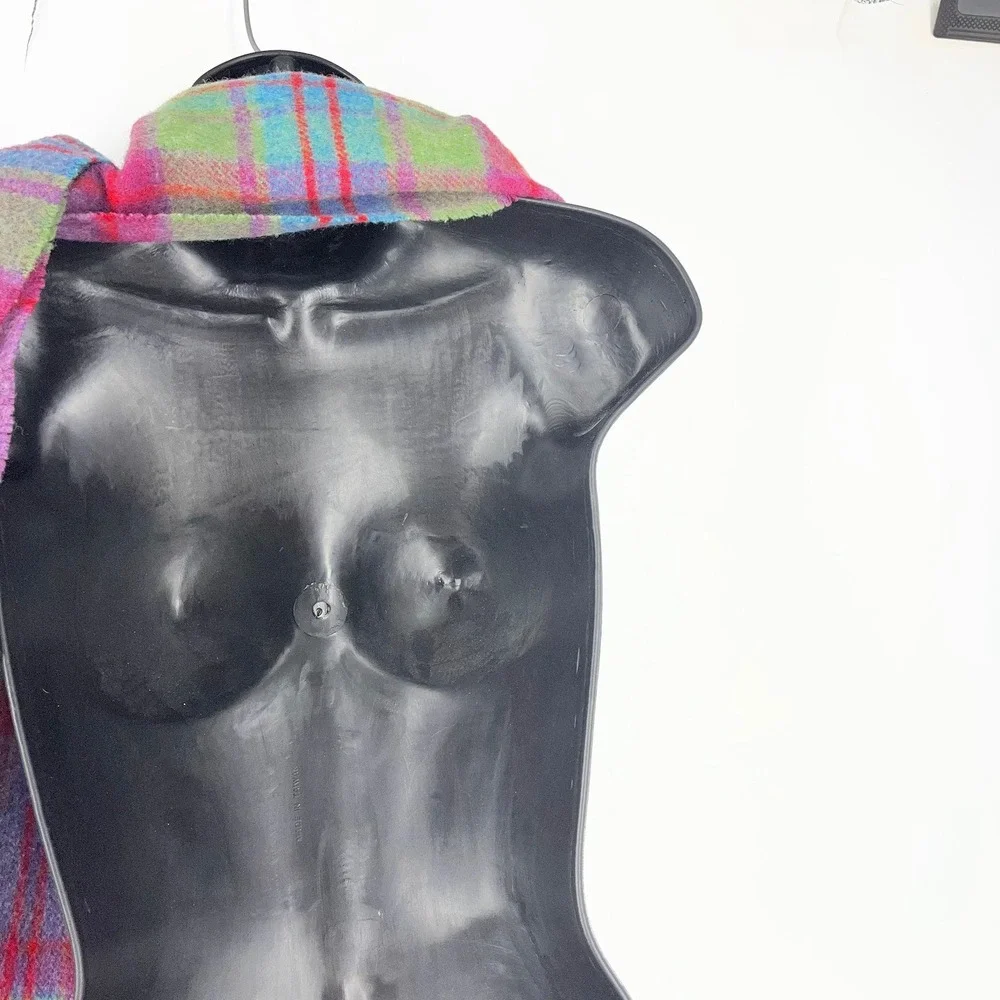 Blarney Woollen Mills Mens Plaid 100% Lambswool Scarf Made‎ in Ireland